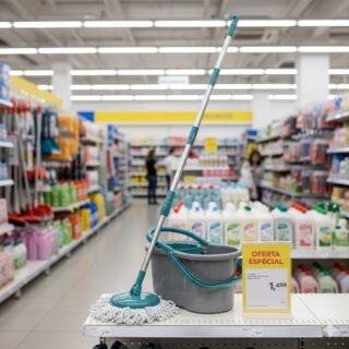 Flash Limp – Mop Giratório Fit, Balde 8 litros – MOP5010