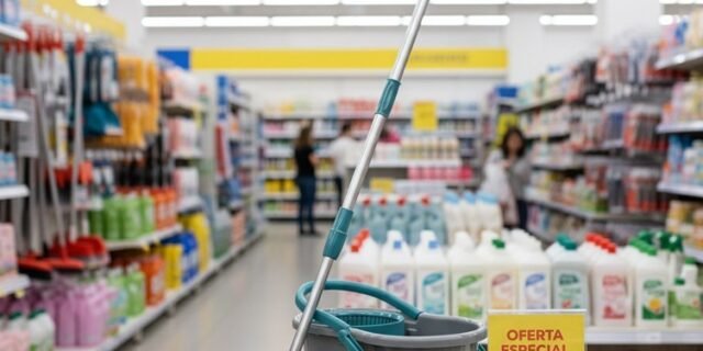 Flash Limp – Mop Giratório Fit, Balde 8 litros – MOP5010