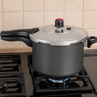 Panela de Pressão 4,5L Teflon Antiaderente Alegrete Cinza