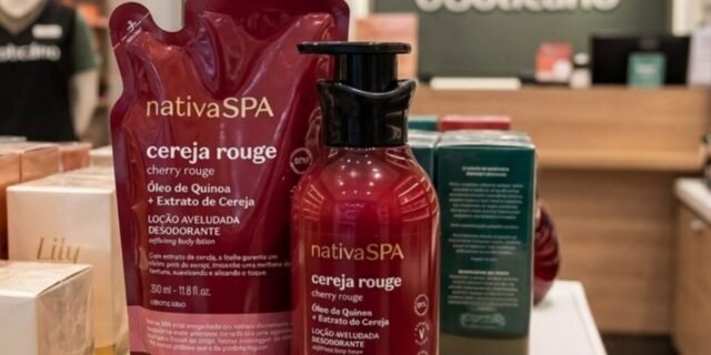 Combo Nativa Spa Cereja Rouge: Loção Corporal 400ml + Refil