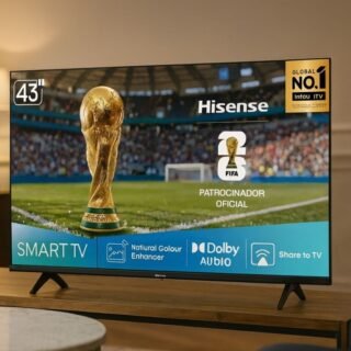 Hisense Smart TV FHD 43″ Polegadas 43A4NV com HDR10, DTS Virtual X, Compatibilidade Alexa e Google Home