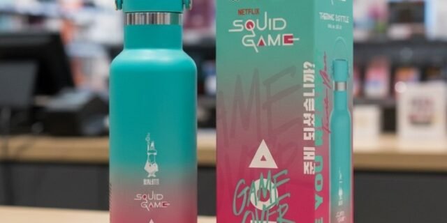 Bialetti, Squeeze Garrafa Térmica Aço Inox Squid Game Netflix 600ml