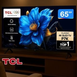 Smart TV 65″ TCL 4K UHD QLED 65P7K Google TV AiPQ Google Assistente 3 HDMI 1 USB