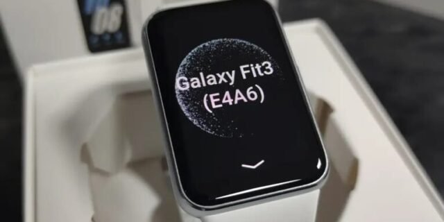 Samsung Galaxy Fit3 Pulseira Esportiva Prata