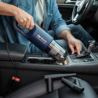 WAP Aspirador Automotivo Portátil 12V, 420ML Sólido, Filto Hepa, cabo de 3,7m
