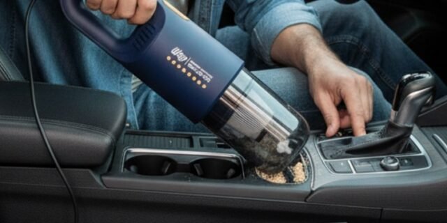 WAP Aspirador Automotivo Portátil 12V, 420ML Sólido, Filto Hepa, cabo de 3,7m