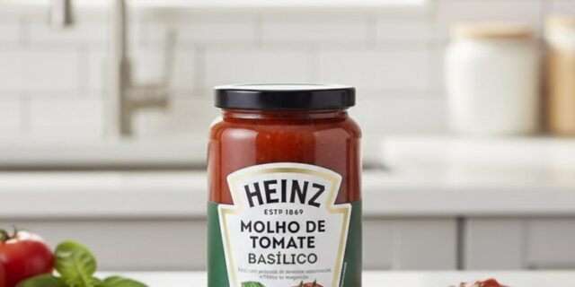 Heinz Molho de Tomate Rústico Basílico em vidro, 320G