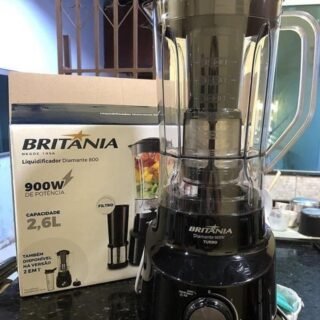 Liquidificador Diamante 800 Pt Britânia 4 Velocidades Cor Preto
