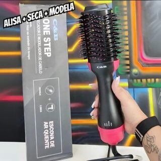 Escova Secadora Profissional Seca Alisa E Modela Cabelo Com Cabo – Dfjn