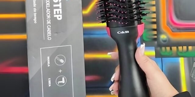 Escova Secadora Profissional Seca Alisa E Modela Cabelo Com Cabo – Dfjn