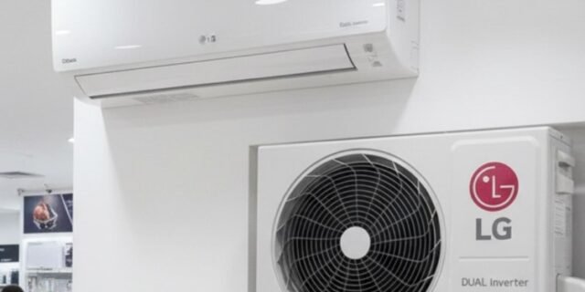 Ar Condicionado Split Inverter LG Hi Wall DUAL Compact +AI 18000 BTUs Frio