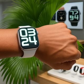 Smartwatch 3Tech S10 Série 10 Prateado de 46 mm Com 1 Pulseira Branca