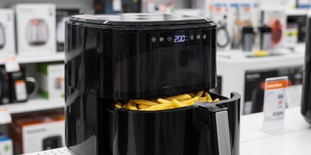 MONDIAL Fritadeira Sem Óleo Air Fryer Digital 5L, Preto, 2000W, 110V
