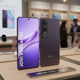 Smartphone Jovi V50 Lite 5g 256gb 8gb Ram Câmera 50mp Amoled 6.77″ 6500mah 90w Android 15 – Preto Eclipse