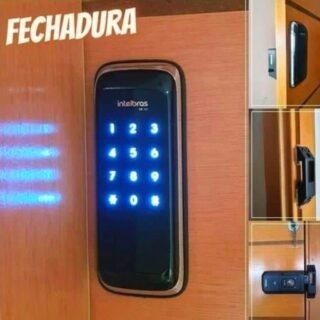 Fechadura Digital de Sobrepor Touch Screen FR 101 Preta Intelbras