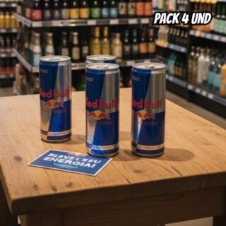 Pack de 4 Latas Red Bull Energético, Energy Drink, 250ml