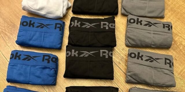Kit 10 Cuecas Boxer Reebok Sem Costura Microfibra