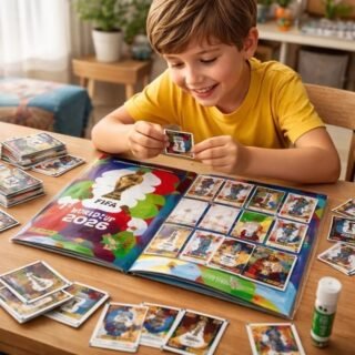 Álbum Copa Do Mundo 2026 + 84 Figurinhas 12 Pacotes Panini