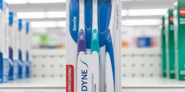 Sensodyne Escova De Dente Extra Macia, Gentle, Para Dentes Sensíveis, 3 Unidades