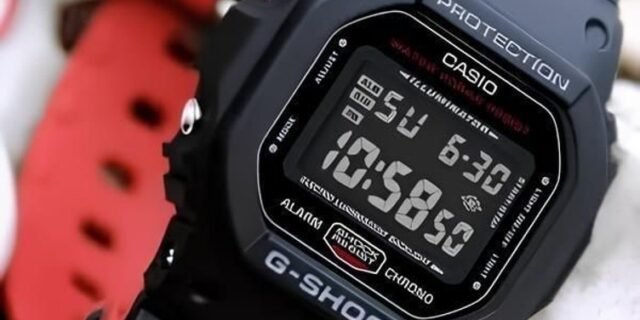 Relógio Casio G-shock Masculino Digital Dw-5600uhr-1dr