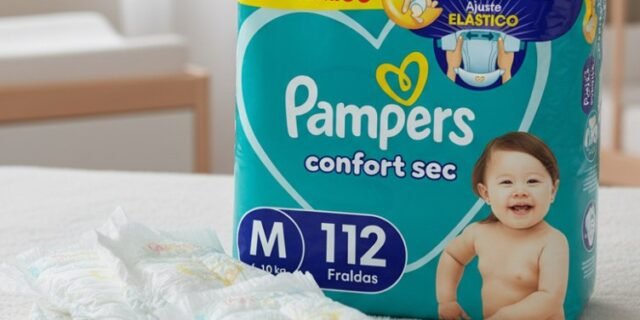 Fralda Pampers Confort Sec Tamanho M 112 Fraldas Descartáveis