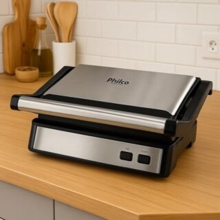 Grill e Sanduicheira 2 em 1 Inox PGR21PI Philco 220V