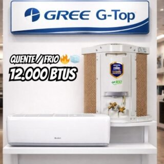 Ar Condicionado Split Hi Wall Inverter Gree G-Top Auto 12000 BTU/h Quente e Frio CB574N09300 – 220 Volts