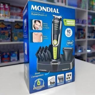Aparador De Pelos Super Groom 06, Mondial, Preto/verde, 6w, Bivolt – Bg-04