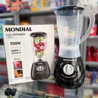 Liquidificador Mondial Power L-550 1,9L 550W 2 Velocidades Pulsar Preto – 110V