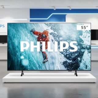 PHILIPS Smart TV, 55″ 4K, 55PUG7300, Comando de Voz, Bluetooth, HDR, Dolby Atmos, HDMI, USB, Wi-Fi