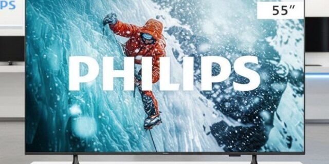 PHILIPS Smart TV, 55″ 4K, 55PUG7300, Comando de Voz, Bluetooth, HDR, Dolby Atmos, HDMI, USB, Wi-Fi