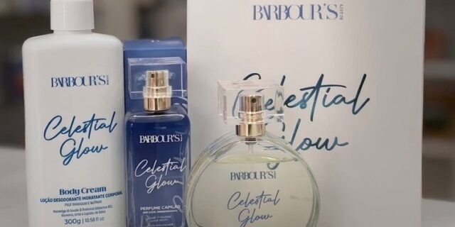 Kit Creme Hidratante Colônia Perfume Capilar Celestial Glow Barbour’s Beauty