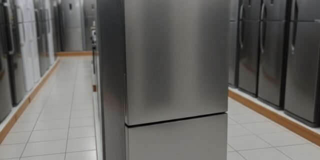 Refrigerador Bottom Freezer Metal Tech Hisense de 02 Portas Frost Free com 499 Litros Inox – RB5P504 – 110V