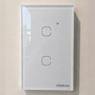 Interruptor Touch Inteligente 2 Teclas Eiw 1002 Intelbras Branco