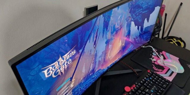 Monitor GamerLG UltragearCurvo –Tela VAde 34”, 2K WQHD 34GP63A-B