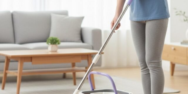 Simplo – Mop Giratório Água Nova com Balde e Esfregão