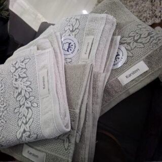 Jogo De Toalhas 4 Pçs Fio Cardado 100% Algodão Bosco Karsten