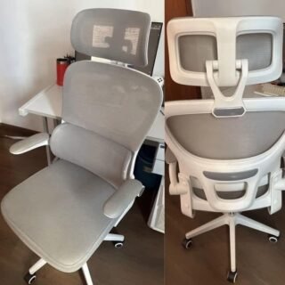 Cadeira Escritório Ergonômica Genebra G500 Luvinco Cor Cinza Com Suporte Lombar Estofado Mesh