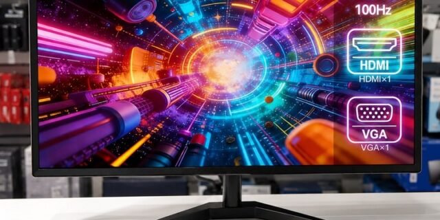 Monitor Gamer LCD 20 Polegadas pc,1600×900 HD,Alto-falantes Integrados
