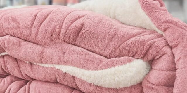Coberta Casal Queen Com Sherpa Para Inverno Lá Carneiro