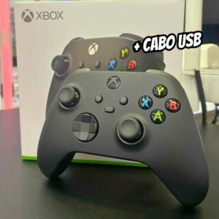 Controle Sem Fio Xbox + Cabo Usb