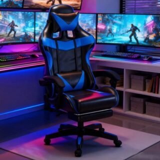Cadeira Escritório Gamer Ergonômica Reclinável Giratoria