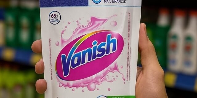 Tira Manchas Vanish Líquido Crystal White para roupas brancas Refil Econômico 500ml