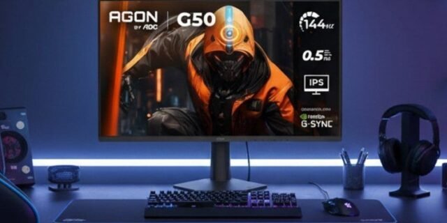 Monitor Gamer AOC AGON G50 24″ 144Hz 0,5ms IPS HDR10 G-SYNC 24G50F
