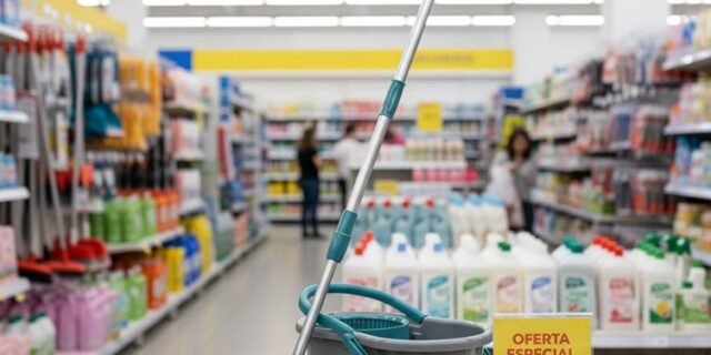 Flash Limp – Mop Giratório Fit, Balde 8 litros – MOP5010