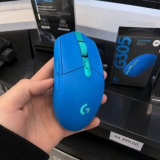 Mouse Gamer Sem Fio Logitech G305 Lightspeed Com 6 Botões Programáveis E Até 12.000 Dpi, Azul – 910-006013