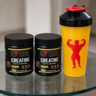 Creatina Monohydrate Universal Nutrition em Pó 200g com Coqueteleira