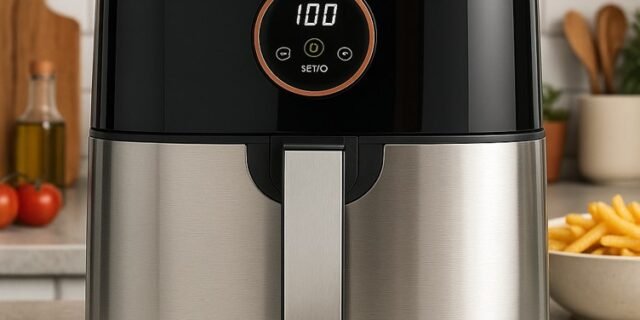 Fritadeira Air Fryer Sem Óleo Ofrt660 Preta/inox Oster 4,8l Cor Preto