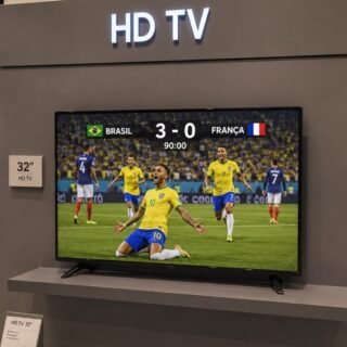 Smart TV Samsung 32″ HD Tizen HDR Wi-Fi HDMI Bivolt Preta