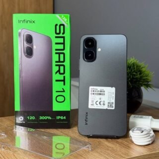 Smartphone Infinix Smart 10 4GB RAM 256GB SSD Câmera 8MP + IA, Tela 6.67 HD+ 120Hz, Bateria 5000mAh, Processador T7250, Android 15 Go, Dual Chip – Preto